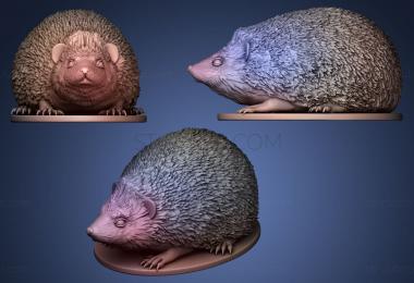 3D model Hedgehog on plinth (STL)